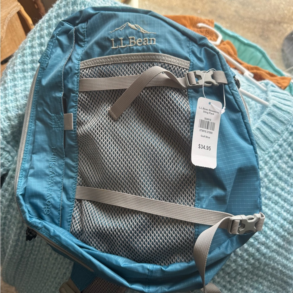 L.L. Bean Sky Blue Hiking Day Backpack
